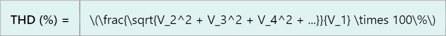 THD – Total Harmonic Distortion